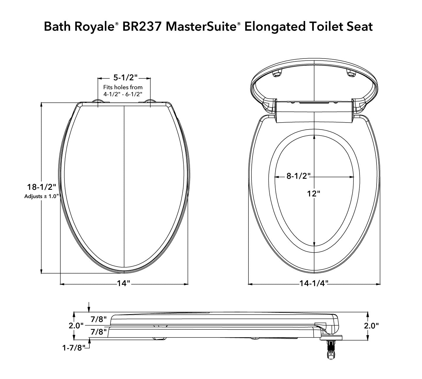 MasterSuite Toilettensitz