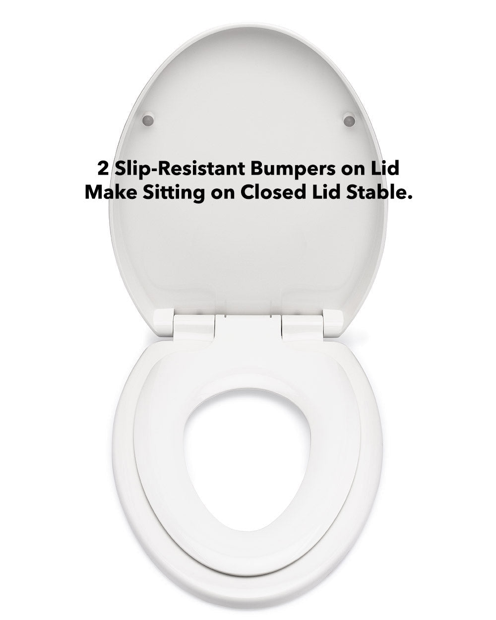Premium Familientoilettensitz mit eingebautem Kindersitz
