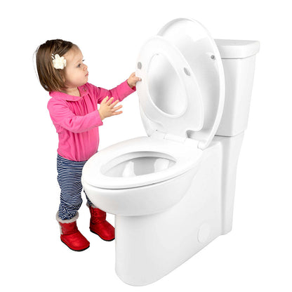 Premium Familientoilettensitz mit eingebautem Kindersitz