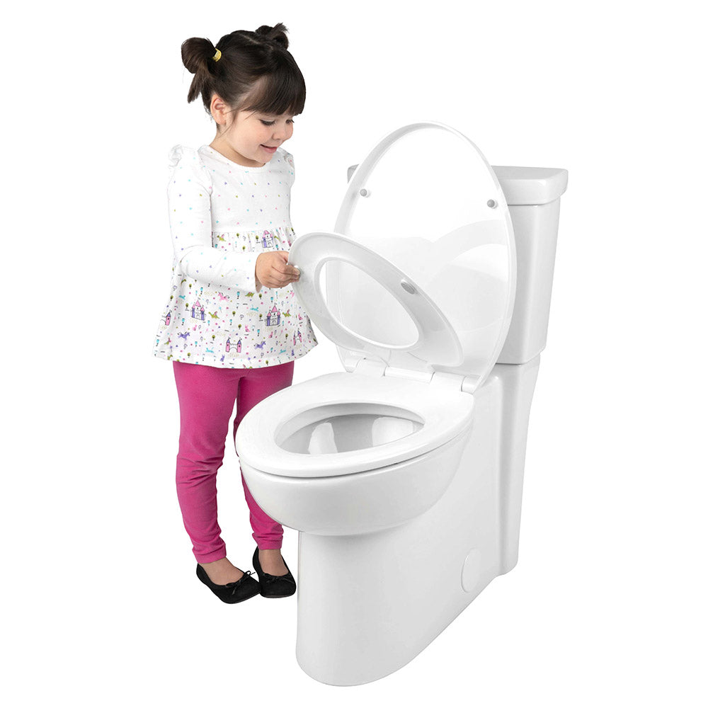 Premium Familientoilettensitz mit eingebautem Kindersitz