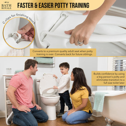 Kingsport Familientoilettensitz mit eingebautem Kindersitz