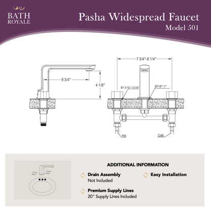 Pasha 8' Spread Lav Wasserhahn