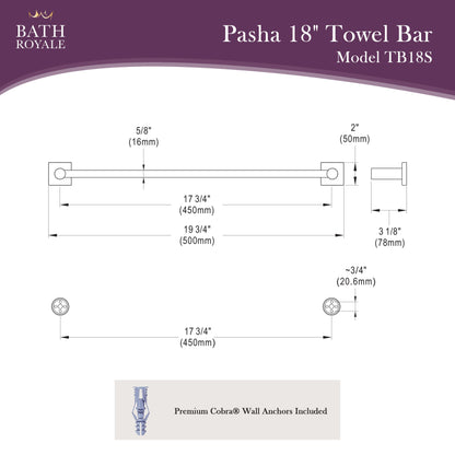 Pasha 18' Towel Bar