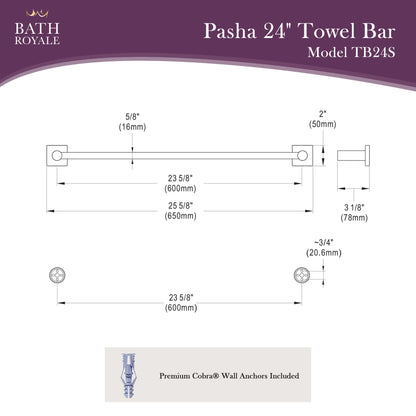 Pasha 24' Towel Bar