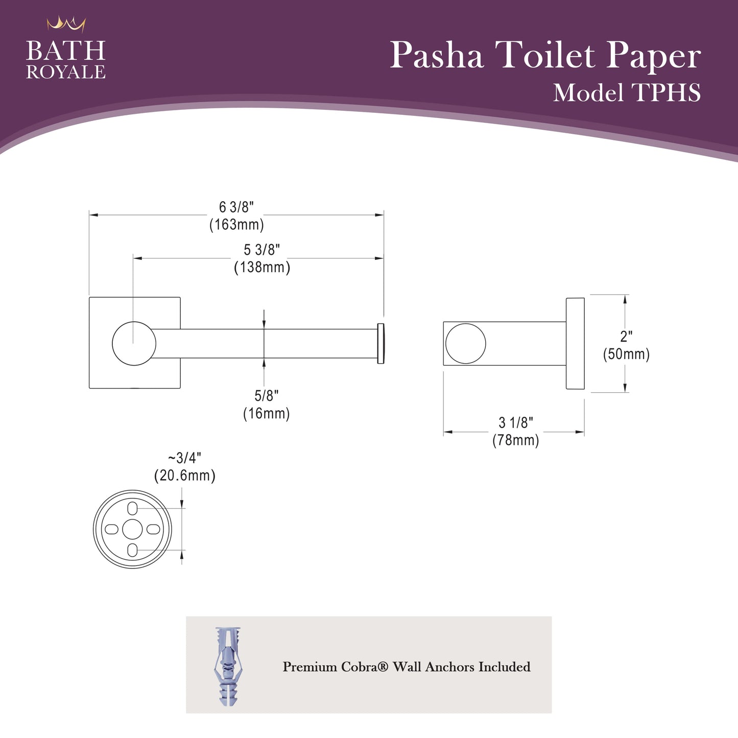 Pasha Toilettenpapierhalter