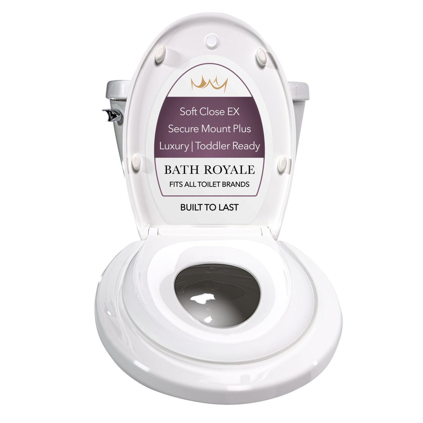 Kingsport Familientoilettensitz mit eingebautem Kindersitz
