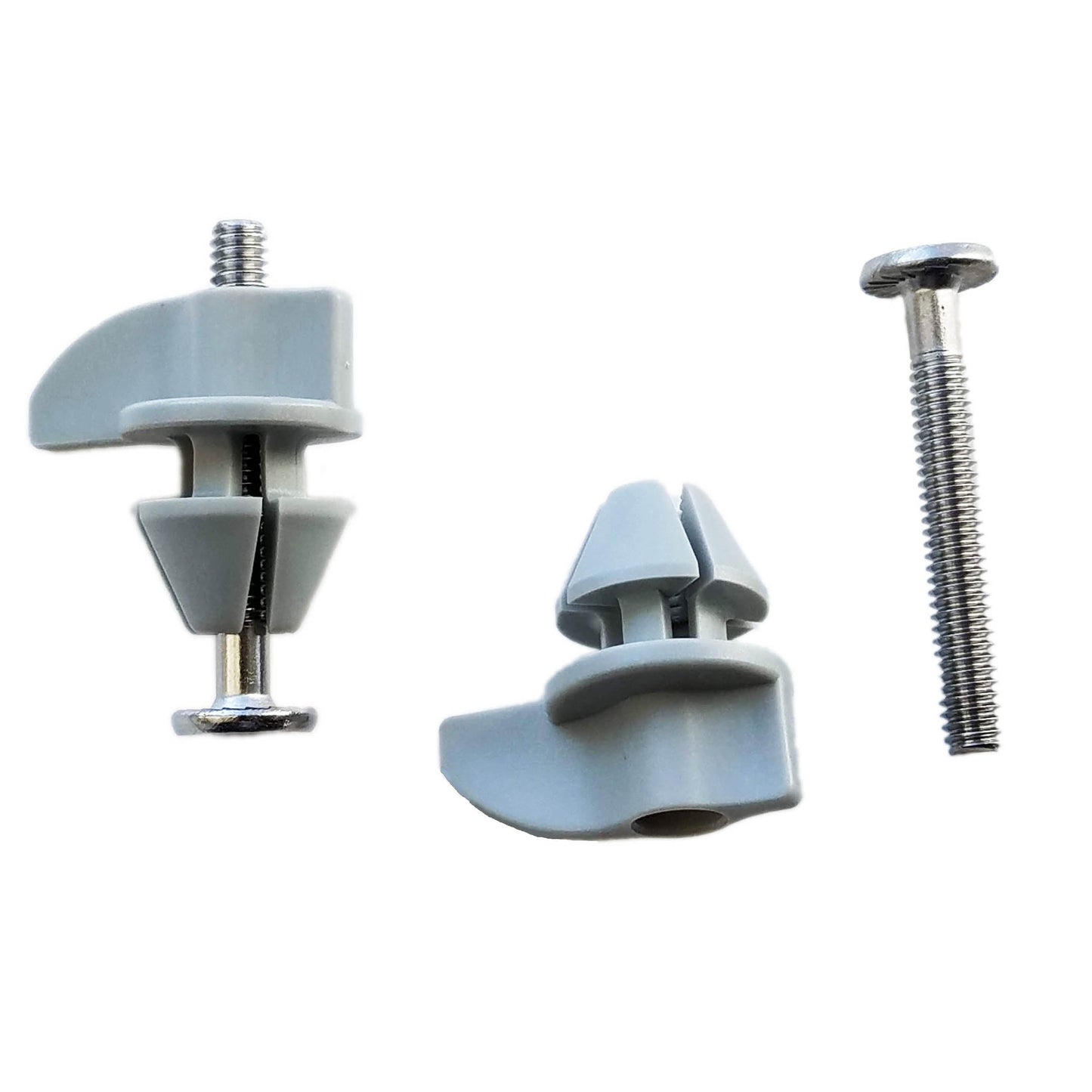 Vereinfachte Montage-Hardware - Gray Split Wingnuts (neue Version) mit Edelstahlschrauben